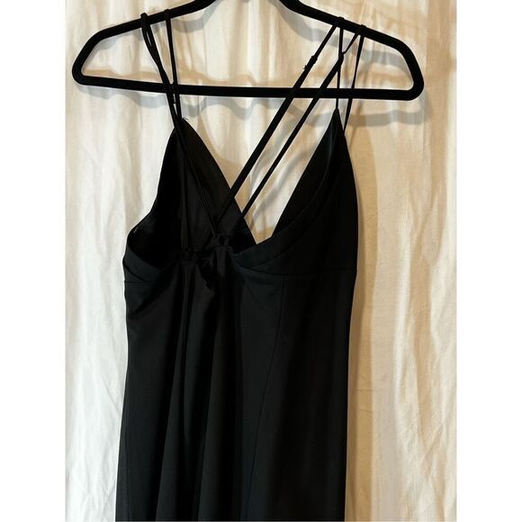 TWP Women's Black Ava Open Back Wool-Blend Gown Size 12 NWOT - Picture 7 of 8